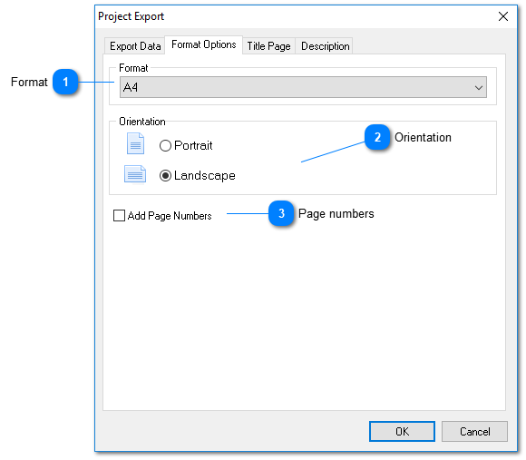 Export: Format Options