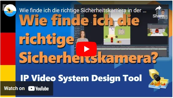 Videoüberwachung Projektierung Tool